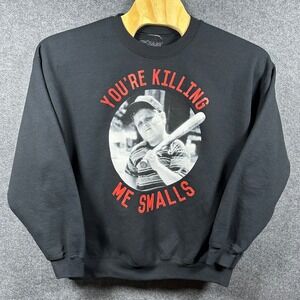 The Sandlot You're Killing Me Smalls Black Crewneck Sweatshirt Mens XL‎